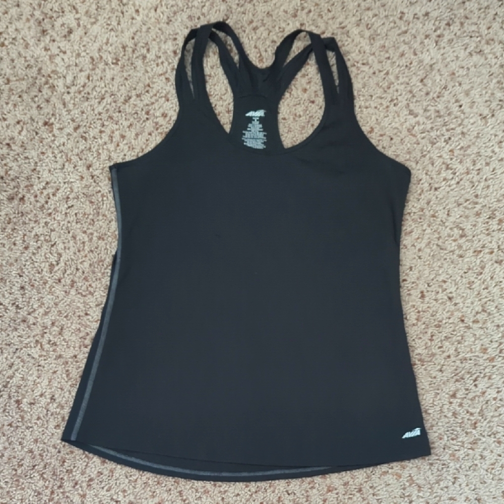 Avia Black Racerback Tank Top